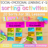 Social Emotional Activities, Games, Sort - Kindness, Frien