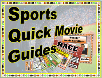 Preview of 34 Sports Related Movie Guides - Quick Guides with Answer Keys