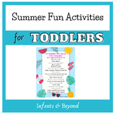 20 Summer Fun Ideas for Toddlers Printable