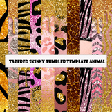 20 Tapered Skinny Tumbler Template Animal Png File