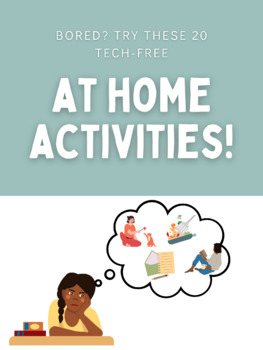 Preview of 20 Tech-Free At Home Activities!