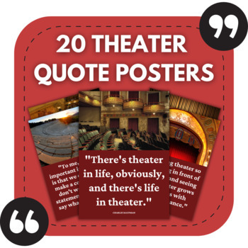 Preview of 20 Theater Posters | Drama Bulletin Boards | Theater Studies Classroom Decor