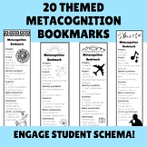 20 Themed Metacognition Bookmarks