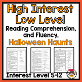 20 Turn Key HALLOWEEN High Interest Low Level Reading Comp