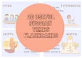 20 Useful Russian Verbs+ Conjugation Flashcards