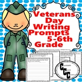 20 Veterans Day Writing Prompts for 5th-6th Grade