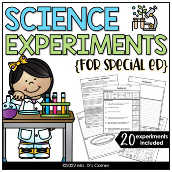 Preview of 20 Visual Science Experiments for Special Education