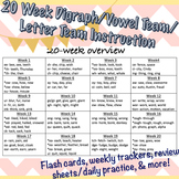 20 Week Digraph/ Vowel Team/ Letter Team Study - UPDATED!