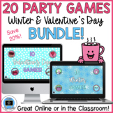 20 Winter and Valentine's Day NO PREP Digital Party Games 