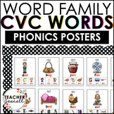 CVC Word Family Posters - Sound Wall Phonics Posters