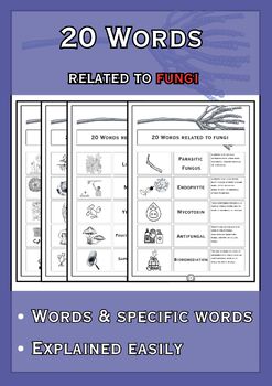 Preview of 20 Words: Fungi