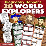 20 World Explorers -- Age of Exploration — Biography Banne