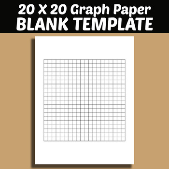 graph paper template 20 by 20