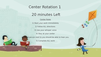 Preview of 20 minute center rotation timer