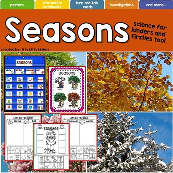 Preview of Seasons: Winter, Spring, Summer, Fall Activities, Kindergarten, First Grade