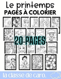20 pages à colorier - Le printemps