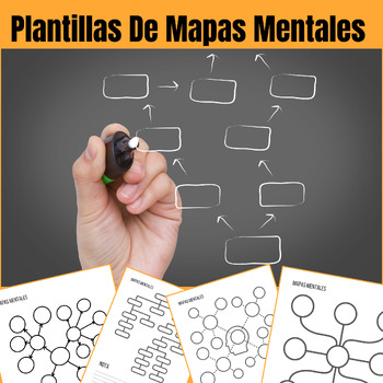 Preview of 20 plantillas Mapas Mentales en blanco -Organizar Pensamientos e ideas spanish