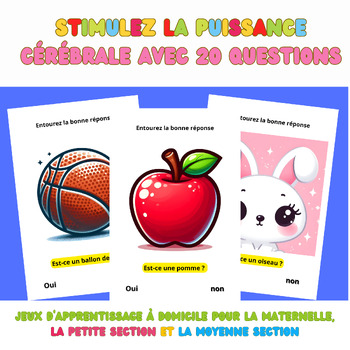 Preview of 20 questions pour l’intelligence : Jeux pour maternelle.