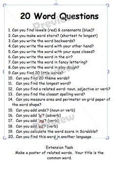 20 questions (words, numbers, places) by italienfrancese