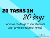 20 tasks in 20 days - Distance Learning