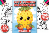 200 Cute Summer Coloring Pages/coloring sheets 2024 for kids