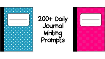 Preview of 200+ Daily Journal Writing Prompts / Questions