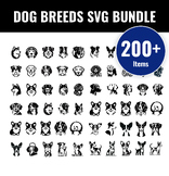 200+ Dog Breeds SVG Bundle