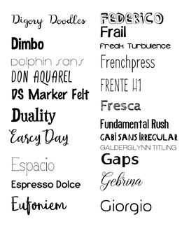 200+ FREE Commercial Use Fonts for Educators by SpeakEazySLP | TpT