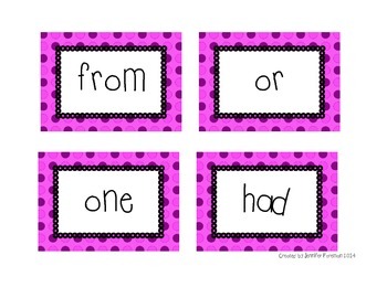 200 Fry Flash Cards - Pink by Jennifer Foreman | TpT