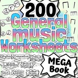 200 General Music Worksheets | Tests, Quizzes, Homework, C