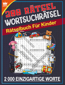 Preview of 200 German puzzle word search puzzles for kids ratsel wortsuchrätsel für kinder