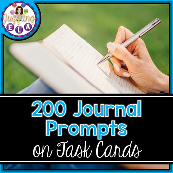 Preview of 200 Journal Prompts on Task Cards (Aligned with the CCSS)