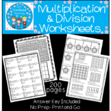 200 Multiplication and Division Worksheets