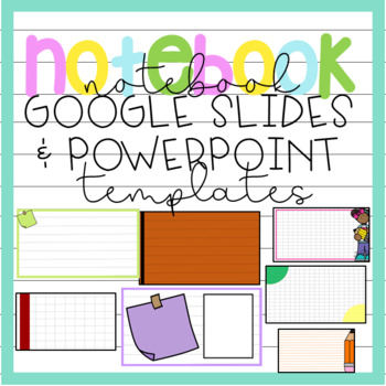 200+ Notebook Google Slide/Powerpoint Background Templates | TPT