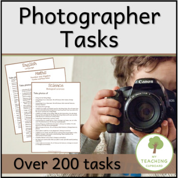 Preview of 200 Photograhper Child Tasks for Investigations - ACARA aligned