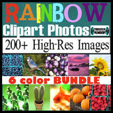 200+ Photos Bundle RAINBOW COLORS High-Res Commercial Clip Art