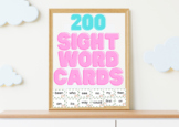 200 Printable High Frequency Words Flashcard | K-2nd Grade