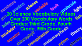 200+ Science Instructional Vocabulary Words - Grade 3-5 (2
