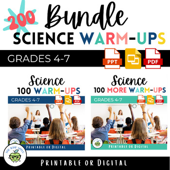 200 Science Warm-ups, Bell Ringers, Journal Prompts BUNDLE By The Wise ...