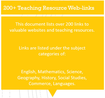 Preview of 200+ Teaching Resource Weblinks