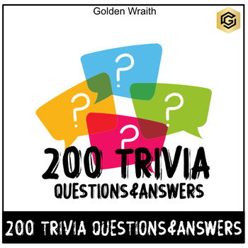 Preview of 200 Trivia Questions&Answers - Class Game