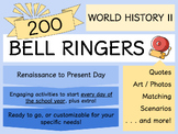 200 World History II Bell Ringers / Warm Ups