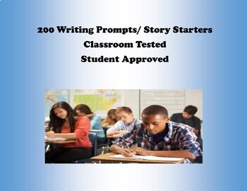 Preview of 200 Writing Prompts/ Story Starters/ Journal Entry Topics