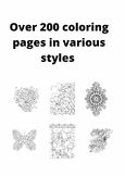 200 kids coloring pages ( kdp interior )