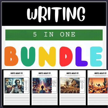 Preview of 200 pages Comprehensive End-of-Year Writing and Reading Comprehension Bundle