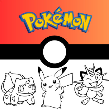 pokemon coloring pages book for children by KAMAL LEHRABBAT