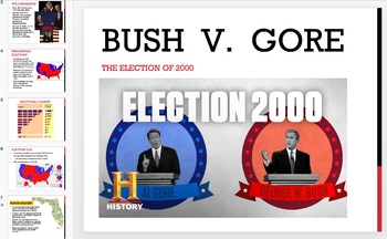 Preview of 2000 Election - Bush v. Gore Powerpoint Slides and Lecture Notes