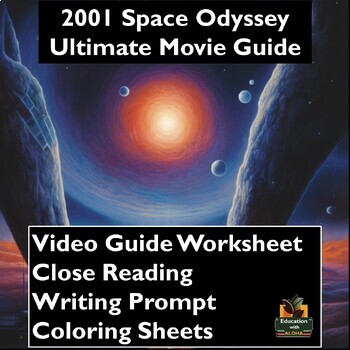 Preview of 2001 Space Odyssey Movie Guide: Worksheets, Reading, Writing, & More!