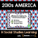 2010s America Task Cards Boom Cards | Distance Learning