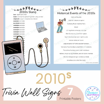 Preview of 2010s Trivia Printable Wall Signs